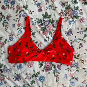 Fashion Brand Company by Penelope Gazin- Two Lips (tulips) Bikini Top size 2XL